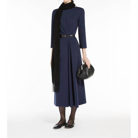 Weekend Max Women's Mara Boat Neck Dress Black Size 4
